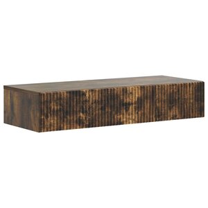 vidaXL Table d'appoint murale 87 5 x 34 5 x 17 cm Bois d'ingénierie