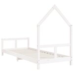 vidaXL Cadre de lit pour enfants blanc 80x200 cm bois de pin massif