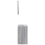 vidaXL Ensemble de meubles de salle de bain 2 Pièces Sonoma gris