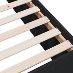 vidaXL Cadre de lit sans matelas noir 100x200 cm