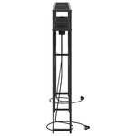 vidaXL Tête de lit de rangement Chêne Noir 135 cm Bois d'ingénierie