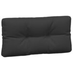 vidaXL Coussins de palette lot de 7 noir tissu