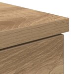 vidaXL Bureau chêne artisanal 140 x 49 x 76 cm Bois d'ingénierie
