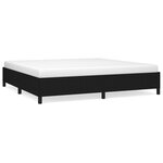 vidaXL Cadre de lit sans matelas noir 200x200 cm tissu