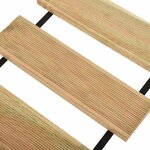 vidaXL Rouleau de decking Naturel 35 x 300 cm Bois de pin imprégné