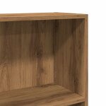 vidaXL Bibliothèque chêne artisanal 60x24x109 cm bois d'ingénierie
