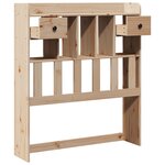 vidaXL Tête de lit avec rangement 75 cm bois massif de pin