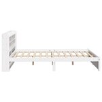 vidaXL Cadre de lit avec tête de lit sans matelas blanc 120x200 cm
