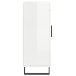 vidaXL Buffet Blanc brillant 69 5x34x90 cm Bois d'ingénierie