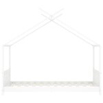 vidaXL Cadre de lit d'enfant Blanc Bois de pin massif 80x160 cm