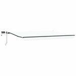 vidaXL Auvent Rétractable Blanc 400 × 300 cm tissu