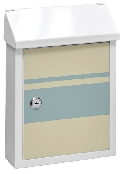 Boîte aux Lettres en Acier Sérigraphié  Smart Graphic E5721-STR  Fente  Blanc