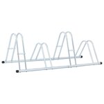 vidaXL Support de vélo au sol autoportant pour 4 vélos acier galvanisé