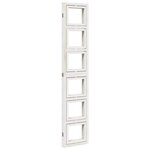 vidaXL Cloison de séparation 4 panneaux blanc bois de paulownia massif