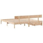 vidaXL Cadre de lit sans matelas 180x200 cm bois massif de pin