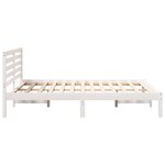 vidaXL Cadre de lit Blanc 120 x 200 cm Bois massif en pin
