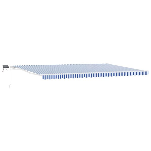 vidaXL Auvent Rétractable Bleu et Blanc 600 × 300 cm