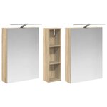 vidaXL Ensemble de Meubles de Salle de Bain 3 Pièces 120 x 14 5 x 70 cm