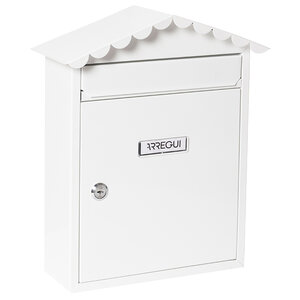 Boîte aux Lettres en Acier  Visit E5741  Anti-pluie  Blanc