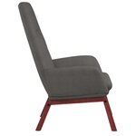 vidaXL Chaise de relaxation Gris clair Tissu