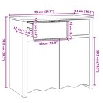 Buffet vidaXL "DRAMMEN" 79x43x75 5 cm en bois massif de pin