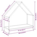 vidaXL Portant de bois chauffage vert olive 60x25x60 cm
