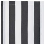 vidaXL Toile de rechange pour store banne Anthracite et blanc