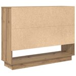 vidaXL Buffet Chêne artisanal 97 x 29 x 75 cm Bois d'ingénierie