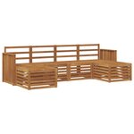 vidaXL Ensemble de canapés d'extérieur 6 pc Naturel
