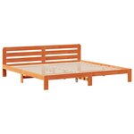 vidaXL Cadre de lit sans matelas cire marron 180x200cm bois pin massif