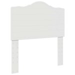 vidaXL Cadre de lit avec tête de lit Blanc 90 x 200 cm Pin massif