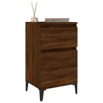 vidaXL Tables de chevet 2 Pièces chêne marron 40x35x70 cm