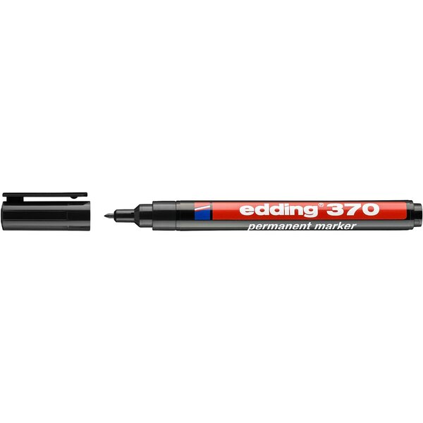 Marqueur Permanent 370 noir 1 mm EDDING