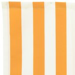 vidaXL Valance de store pour cadre de 2 5 m Jaune et Blanc 2 3x0 2 m