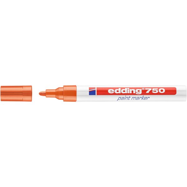 Marqueur Peinture 750 Orange Pointe Moyenne 2-4 mm EDDING
