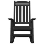 vidaXL Chaise Berçante de Jardin Noir 70 x 92 x 108 cm Plastique