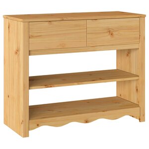 vidaXL Table console avec tiroir Drammen Chêne 89.5 x 37 x 73 cm