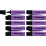 Surligneur BOSS ORIGINAL Rechargeable Pointe Biseautée 2-5 mm Lavande x 10 STABILO