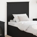vidaXL Tête de lit avec tête de lit Chêne noir 75 cm Bois d'ingénierie