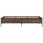 vidaXL Cadre de lit sans matelas chêne marron 75x190 cm