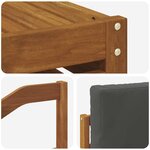 vidaXL Ensemble de canapés d'extérieur 8 pc Naturel et Anthracite