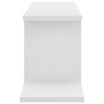 vidaXL Étagère TV murale Blanc 125x18x23 cm Bois d’ingénierie