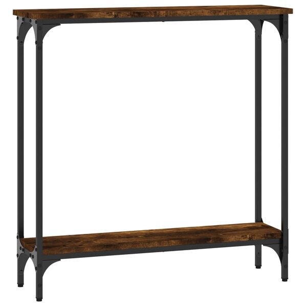 vidaXL Table console chêne fumé 75x22 5x75 cm bois d'ingénierie