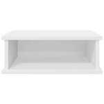 vidaXL Table de chevet Blanc 40 x 31 x 15 cm Bois d'ingénierie