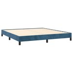 vidaXL Cadre de lit sans matelas bleu foncé 180x200 cm velours