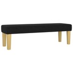 vidaXL Sommier à lattes de lit avec matelas Noir 140x200 cm Tissu