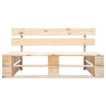 vidaXL Banc palette de jardin bois