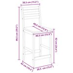 vidaXL Chaises de salle à manger 2 Pièces Marron Clair