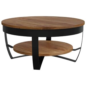 vidaXL Table basse 65x65x32 cm Bois d'acacia solide