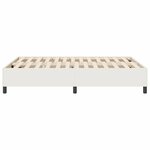 vidaXL Lit à ressorts Crème 140 x 200 cm Tissu en velours côtelé